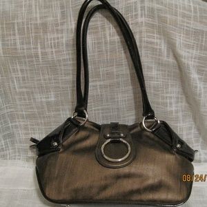 New-Dark bronze patent leather pocketbook